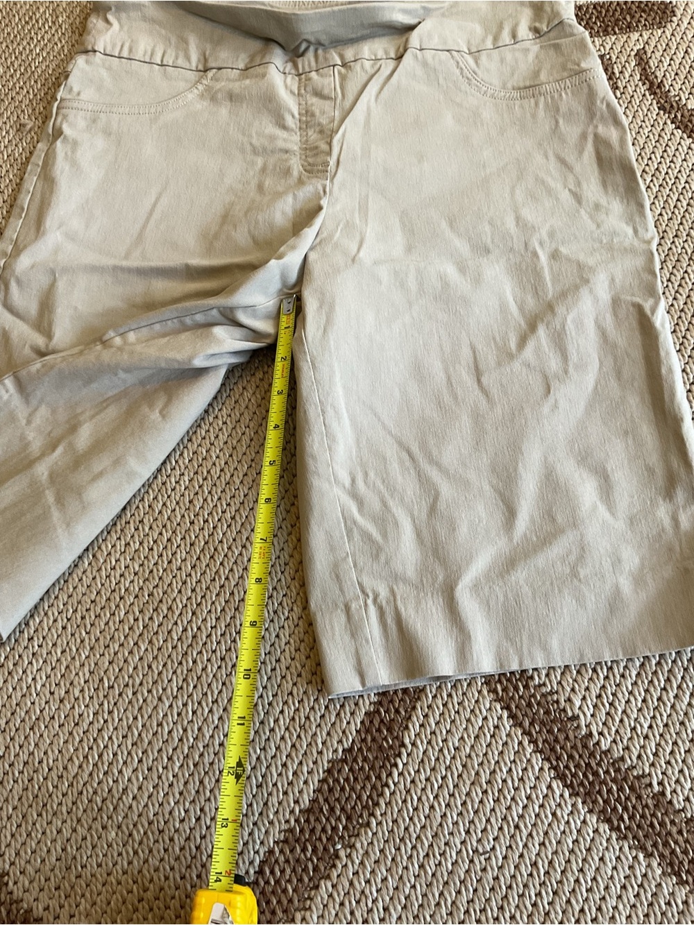 Ruby Rd. Cream Bermuda Shorts with Clean Front - Picture 2 of 6